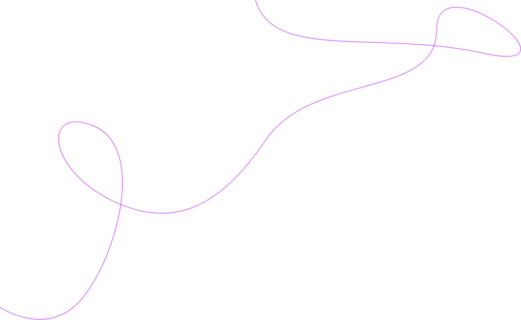 An artistic line in purple