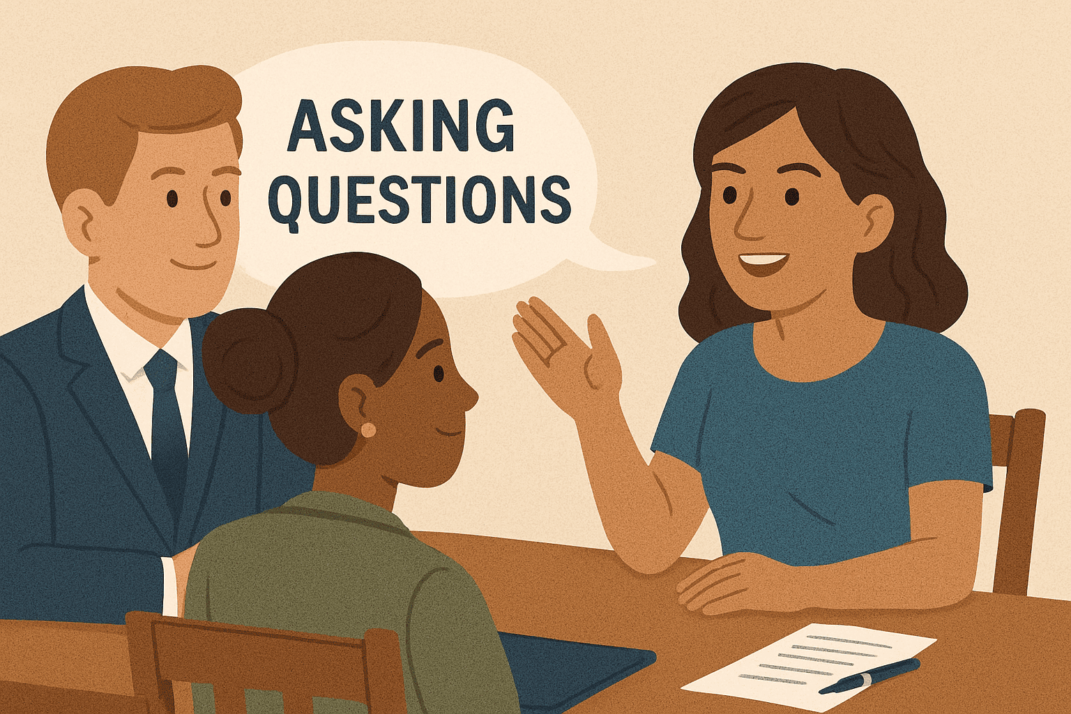 Candidate asking smart questions during a tech interview to stand out and show engagement